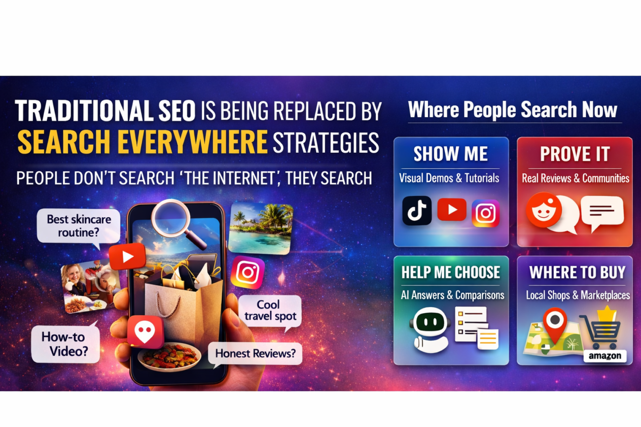 Traditional SEO Is Being Replaced by Search Everywhere Strategies