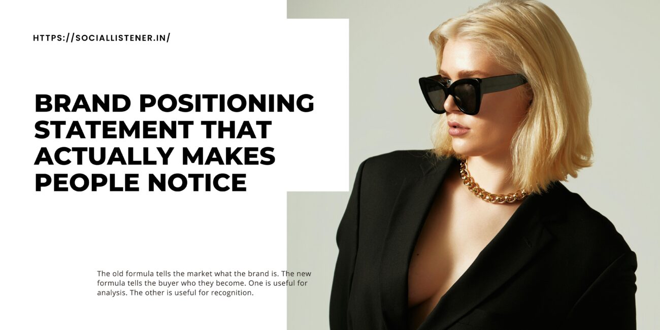 Most brand positioning statements are too complex and forgettable. Here’s a simpler, more modern way to write one using identity, transformation, and clarity.